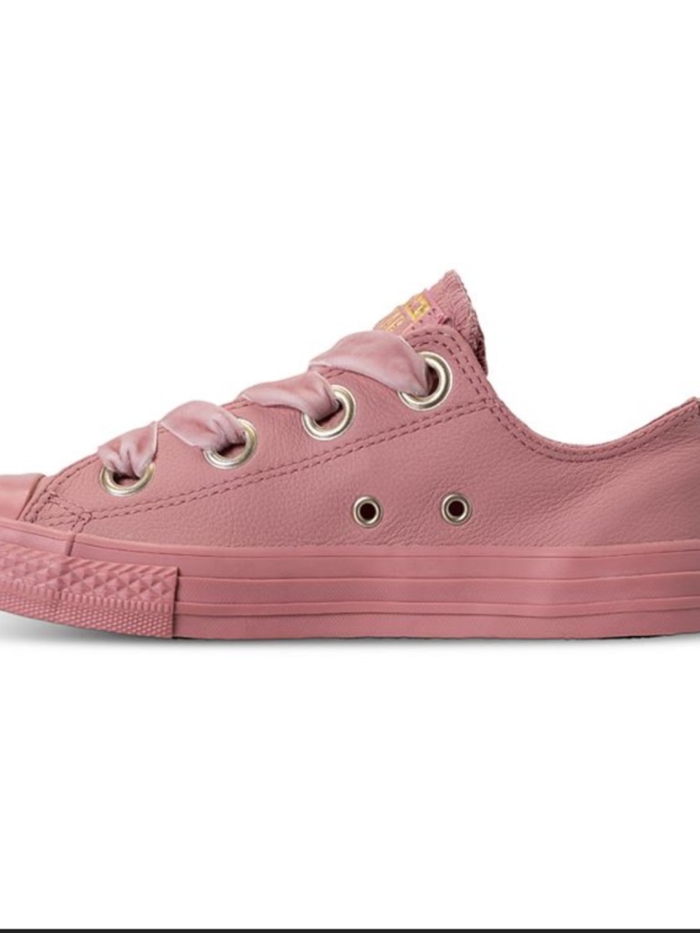 Converse Allstar Low Rust Big Eyelet Pink Leather  Low Tops Like New - Picture 2 of 12